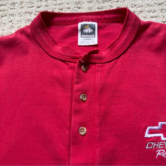 Vintage 90's Single Stitch Red Chevrolet Racing Shirt - Picture 4 of 6